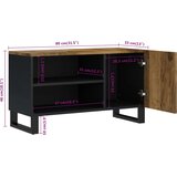 TV ormarić 80 x 33 x 46 masivno drvo manga i konstruirano drvo | shoptok.hr