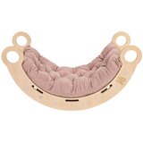 MeowBaby Velika Dream Rocker Beli les z rožnato blazino, (21625950) | Shoptok.si