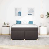 Konstrukcija postelje Temno rjava 160 x 200 cm blago, (5000126973) | Shoptok.si