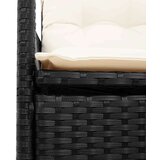  9-dijelni vrtni bistro set od poliratana s jastucima crni | shoptok.hr