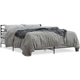  Okvir kreveta boja hrasta 160x200 cm konstruirano drvo i metal | shoptok.hr
