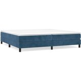 vidaXL Box spring posteljni okvir temno moder 200x200 cm žamet | Shoptok.si