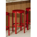 noo.ma Crvena željezna barska stolica (visine sjedala 65 cm) Doon – | shoptok.hr