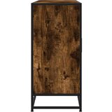 vidaXL Komoda dimljeni hrast 134x35x76 cm konstruirano drvo | shoptok.hr