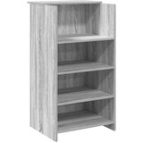 vidaXL Sprejemna miza siva sonoma 55x50x103,5 cm inženirski les | Shoptok.si