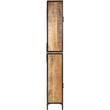  Kupaonski ormarić 40x27x180 cm željezo i masivno drvo manga | shoptok.hr
