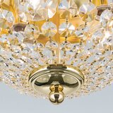 Orion dlu 1840/35 - kristalno plafonsko svetlo, 3x E27/40W/230V, prečnik 35 cm, zlatno | Eponuda.com