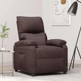  Naslonjač od tkanine tamnosmeđi | shoptok.hr