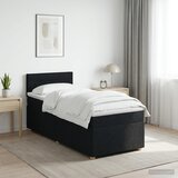 Boxspring krevet s madracem Crna 90 x 200 cm Tkanina | shoptok.hr