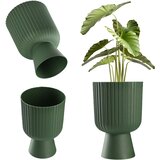 KADAX Cvetlični lonec za trato, plastični pokrov 14 cm, stojalo za rože, zeleno, (5000346416) | Shoptok.si