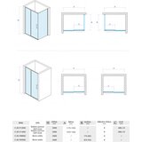 Copen bočno staklo concept alpha 90x200cm 8mm staklo (C-02-9090SC) | Eponuda.com