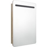  LED kupaonski ormarić s ogledalom boja hrasta 60 x 11 x 80 cm | shoptok.hr