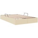  Otomanski krevet s pohranom Krema 120 x 200 cm tkanina | shoptok.hr