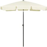 vidaXL Suncobran za plažu žuta boja pijeska 180 x 120 cm Cijene