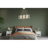 Opviq Dratrio Glass - White, Yellow WhiteYellow Chandelier Cene