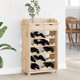  Stalak za vino Prirodna 58 x 28 x 90 cm Masivno drvo bora | shoptok.hr