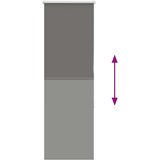 vidaXL Rolo zavjesa Blackout siva 55x150 cm Širina tkanine 50,7 cm | shoptok.hr