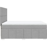  Krevet s oprugama i madracem svjetlosivi 140x190 cm od tkanine | shoptok.hr