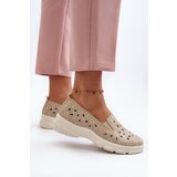 EVENTO PE1 Beige Women's Cut-out Shoes Emilei | Shoptok.si