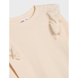 Sinsay Pamučna majica s ukrasnim volanima | shoptok.hr