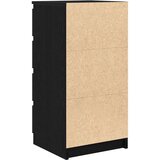 vidaXL Komoda crni hrast 37,5x35x76 cm konstruirano drvo | shoptok.hr