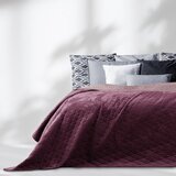 AmeliaHome Tamno ružičasti prošiven prekrivač od samta 170x210 cm Laila – Cijene