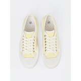 Shelvt Yellow lace-up sneakers with a thick sole | Shoptok.si
