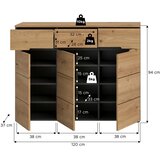 Livetastic OMARA ZA ČEVLJE hrast artisan | Shoptok.si