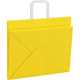  Papirnate vrećice 50 kom s ručkama žute 32x22x24 cm | shoptok.hr