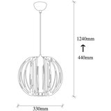 Opviq lights Crna/u brončanoj boji viseća svjetiljka s metalnim sjenilom ø 33 cm Fellini – | shoptok.hr
