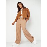 DStreet Women's oversize denim jacket MOLI camel Cene