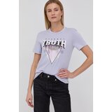 Only Bombažen t-shirt vijolična barva | Shoptok.si