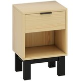 Nesta Nočna omarica, hrastov videz, s predalom in odprtim predalom, 35×26×50 cm, za spalnico in dnevno sobo, (5000493245) Cene