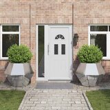 vidaXL Cvetlično korito 2 pcs srebrna 100 x 100 x 80 cm | Shoptok.si