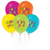  Set 5 balonov z napisom Vse najboljše in zvezdastim vzorcem - 30 cm | Shoptok.si