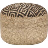 Ručno rađeni tabure od jute crni 45 x 30 cm | shoptok.hr