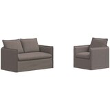  Set sofe 2 pcs Sivosmeđa 136 x 82 x 85 cm Tkanina | shoptok.hr