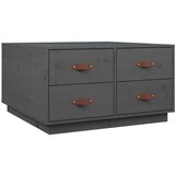  Stolić za kavu sivi 80 x 80 x 45 cm od masivne borovine | shoptok.hr