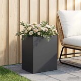  Vrtna saksija Crna 40 x 30 x 50 cm Čelična vrata | shoptok.hr