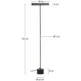 Kave Home Crna stojeća svjetiljka (visina 121 cm) Lynor – | shoptok.hr