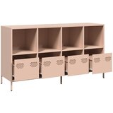  Komoda ružičasta 135x39x73,5 cm hladno valjani čelik | shoptok.hr