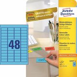 Avery Zweckform Odstranljive modre etikete 45,7 x 21,2 mm | Shoptok.si