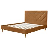 Bobochic Paris Oranžna oblazinjena zakonska postelja z letvenim dnom 180x200 cm Romane – Cene