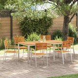  Vrtna stolica 6 pcs Prirodna nafta Čvrsto drvo akacije | shoptok.hr