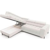 MID.YOU KOTNA SEDEŽNA GARNITURA, plišast material bela | Shoptok.si