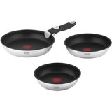  Set od 3 sklopive tave od nehrđajućeg čelika s ručkom koja se može skinuti FRYING PANS SINGLE HAND | shoptok.hr