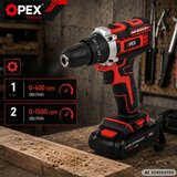  OPEX OPX28034 akumulatorska udarna bušilica/odvijač 21 V, 2 baterije + set alata u koferu | shoptok.hr