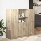 vidaXL 3-dijelni set kuhinjskih ormarića boja hrasta sonome drveni | shoptok.hr