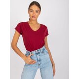 BASIC Feel Good T-shirt-RV-TS-4832.16P-burgundy | Shoptok.si