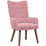 vidaXL Sproščujoč naslanjač Roza Žamet, (22054332) | Shoptok.si